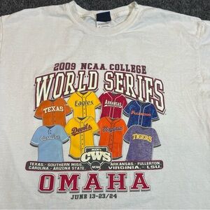 2009 NCAA College World Series Omaha Graphic Tee Texas LSU Medium